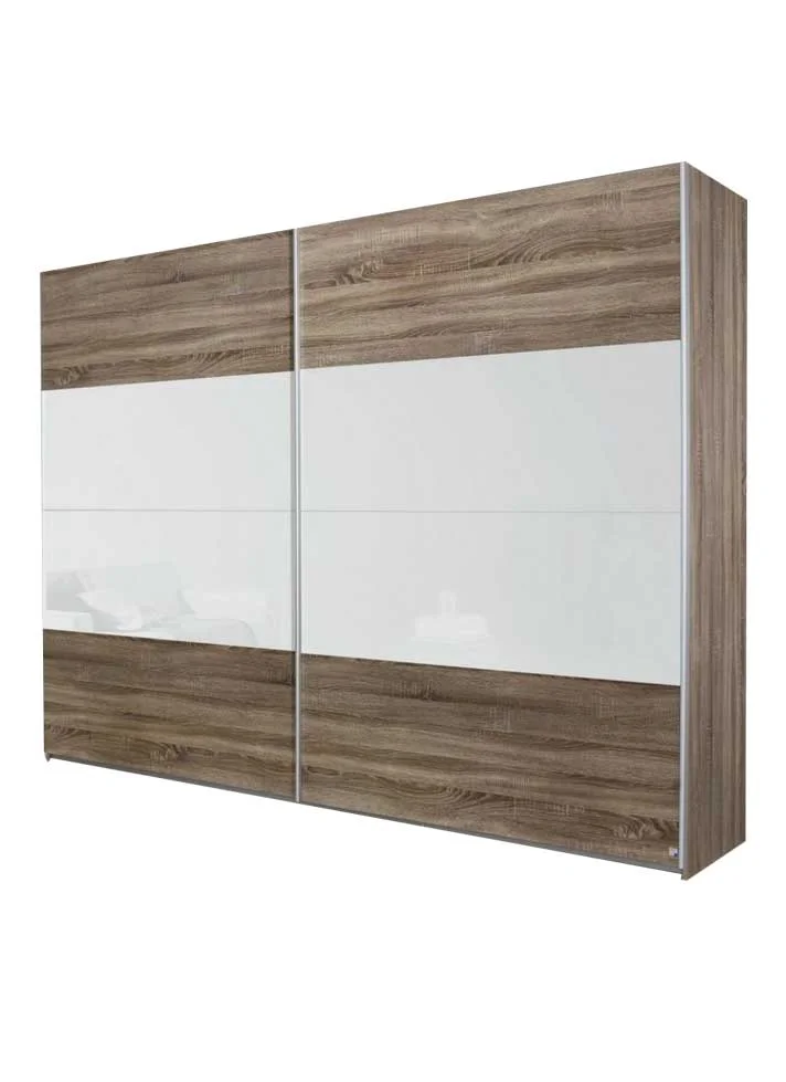 Rauch ORANGE Schwebetürenschrank Quadra Front Dekor/Glas