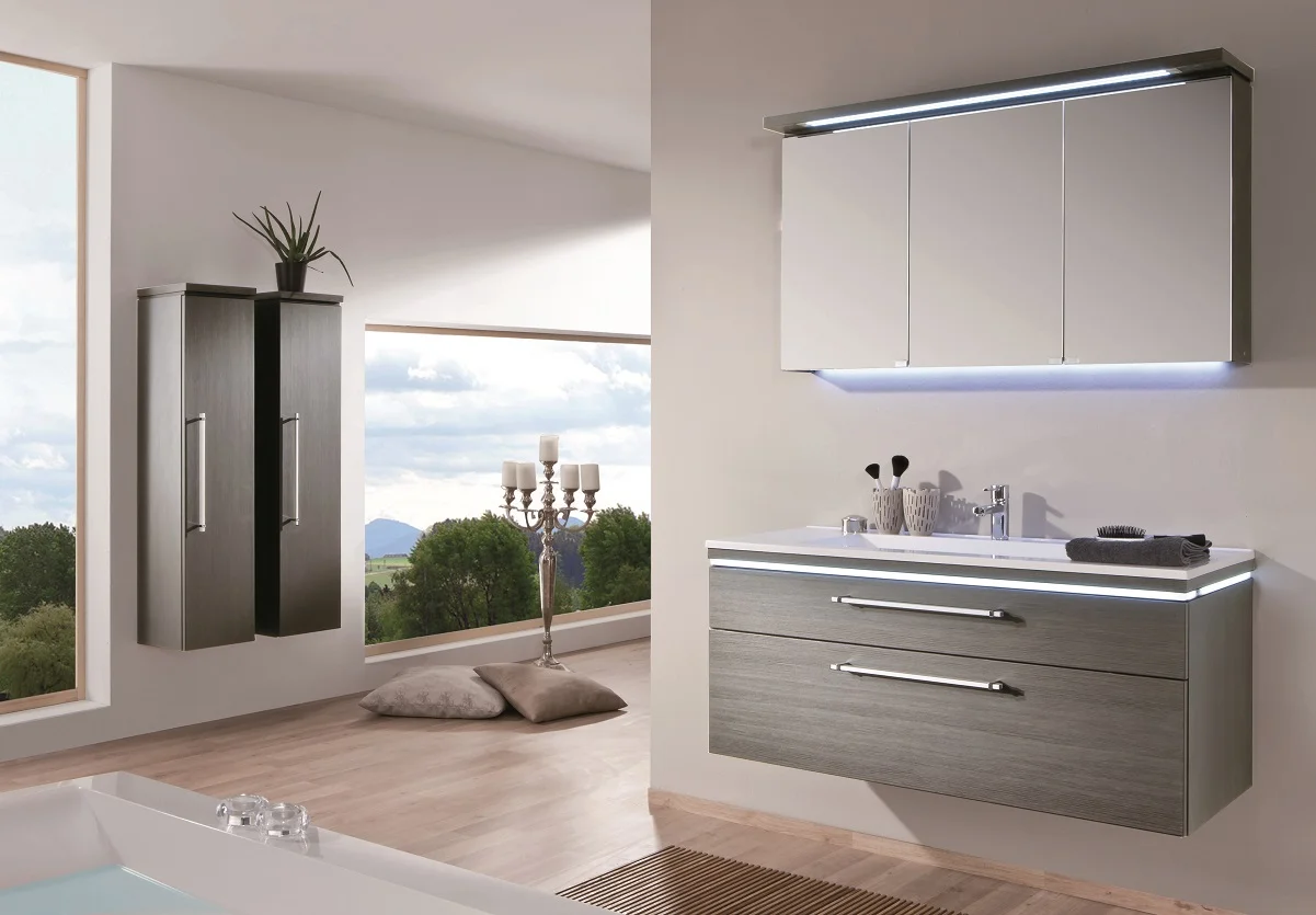 Puris Cool Line Badmöbel Set 122 cm breit kombinierbar - Ansicht 4