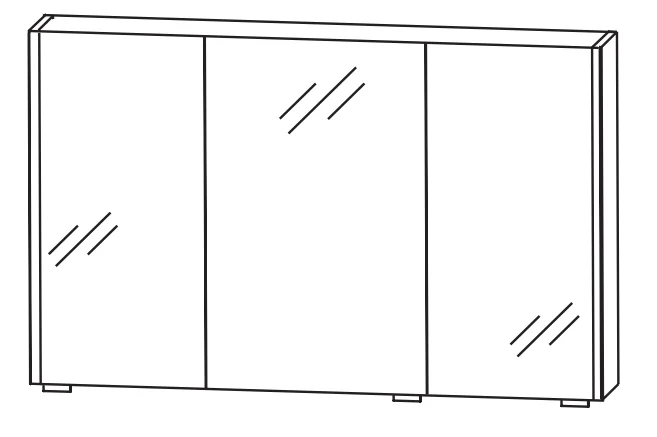 Puris Fresh Badmöbelset 120 cm - Serie C - Ansicht 15