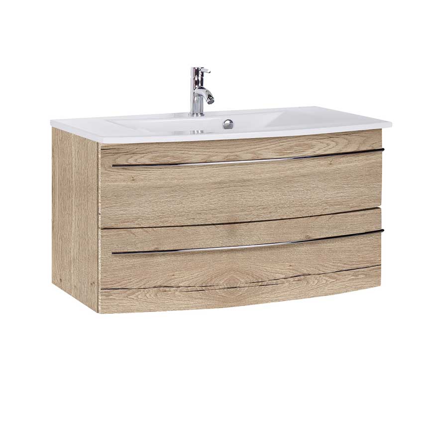 MARLIN 3040city Waschtisch-Set 90 cm - Keramik - Ansicht 7
