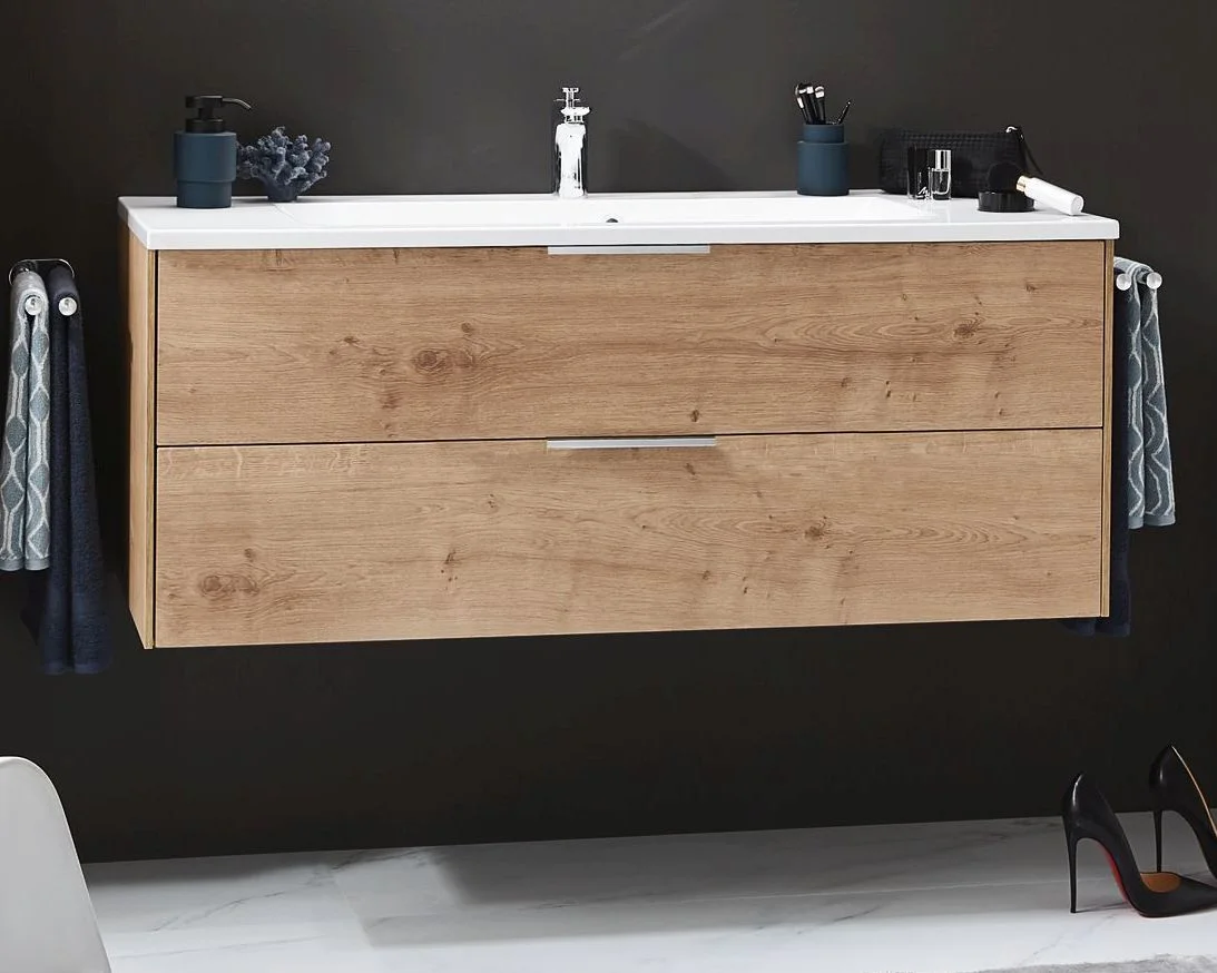 Puris d.light Badmöbelset 120 cm - mit Spiegelschrank Serie A - Ansicht 4