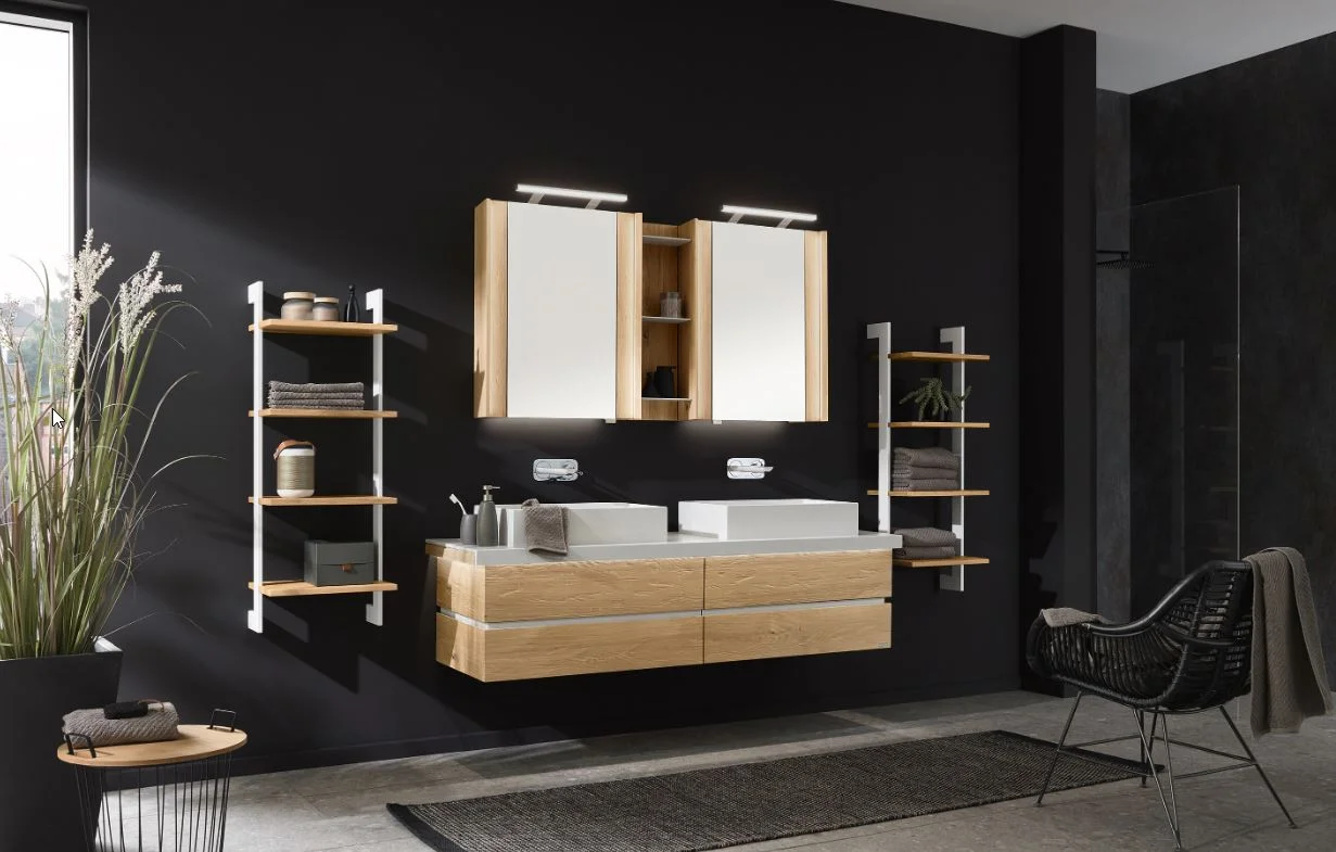Thielemeyer Fresh Massivholz Badmöbelset 800359/801359 - Vorschlag 20 - 177 cm