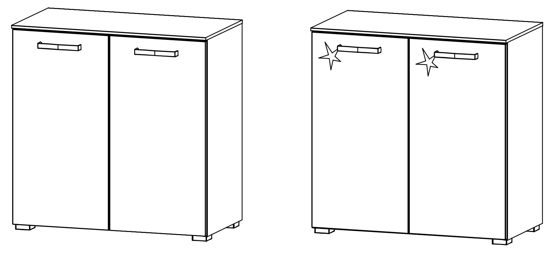 Rauch Select Mavi Extra / Kommoden-Varianten 81 cm hoch - Ansicht 6
