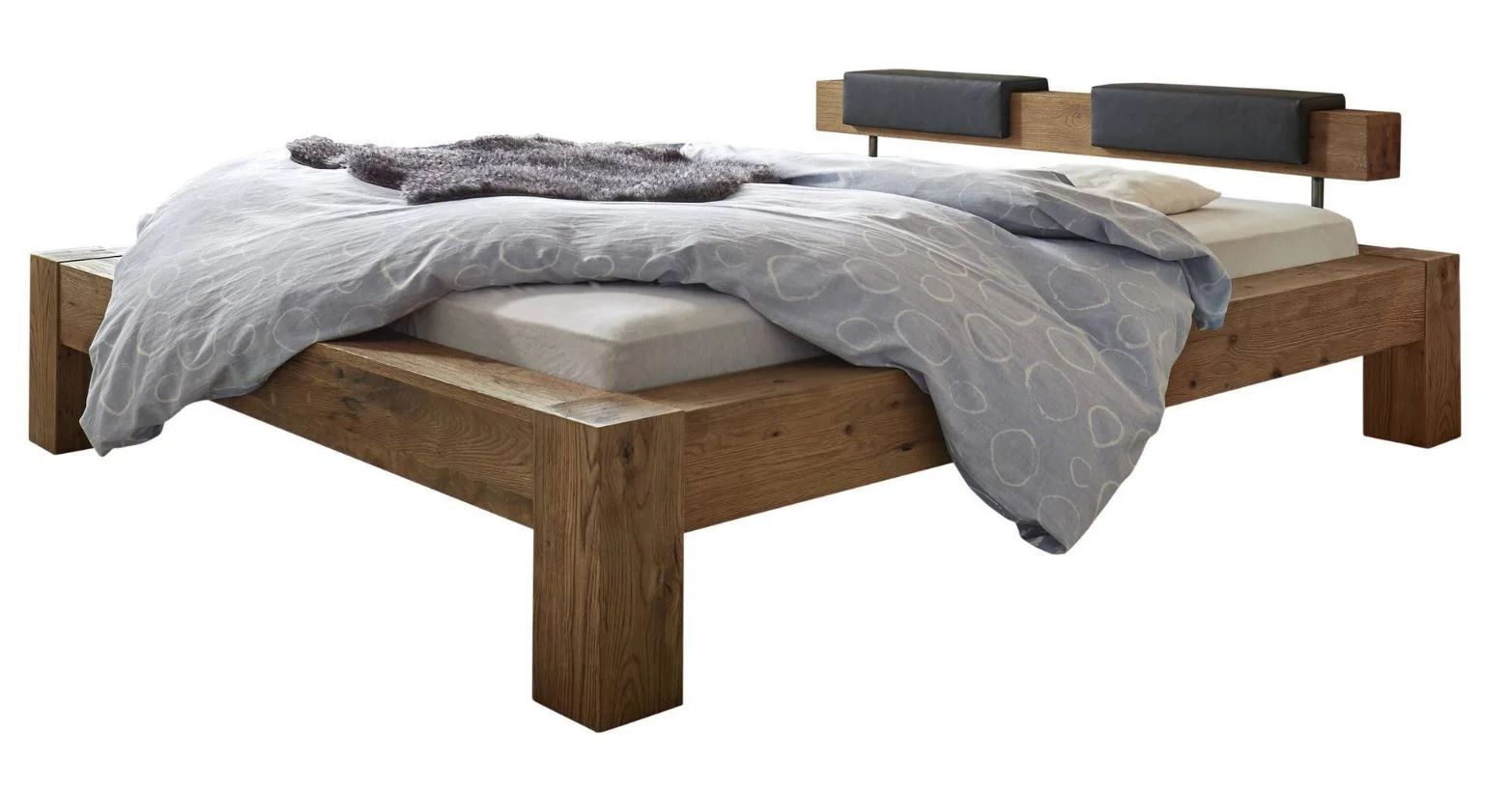 Hasena Oak-Wild Bormio 18 Bett - Balco Kopfteil inkl. Nakio Kissen
