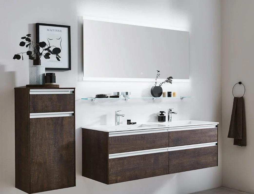 Puris New Xpression - Doppelwaschtisch mit Unterschrank - 142 cm - Ansicht 3