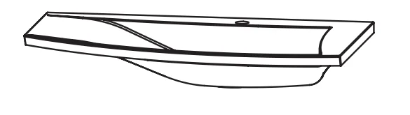 Puris Crescendo evermite Waschtisch 90 cm - Becken rechts - Ansicht 3