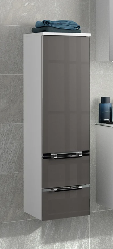 mit Midischrank 30 cm breit - Glasfront