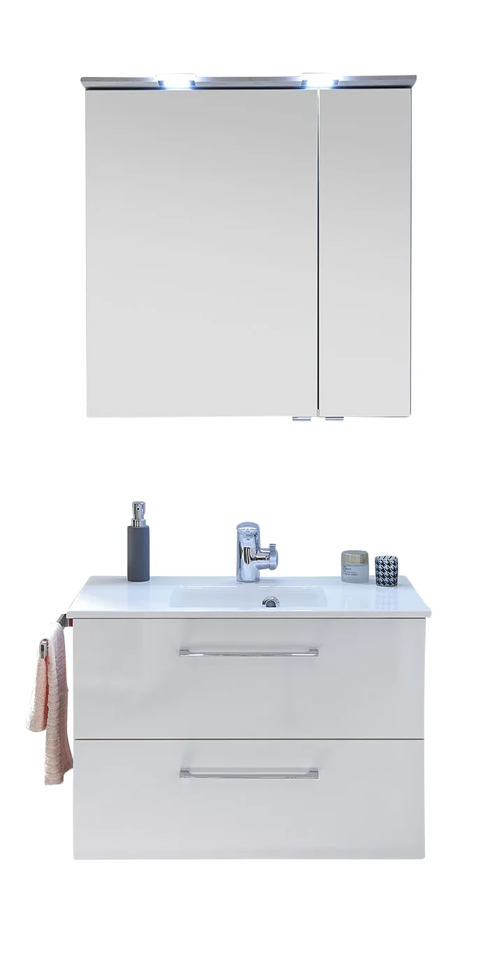 Pelipal 6910 Spiegelschrank mit LED-Lichtkranz / 60 cm breit - Ansicht 2