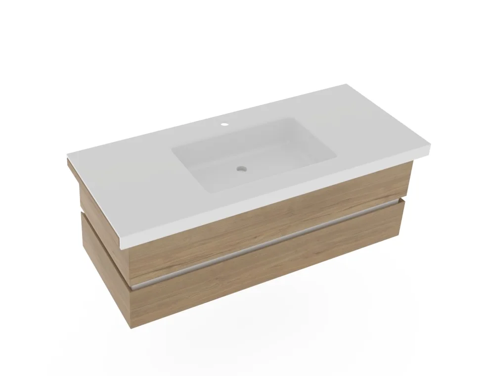 Thielemeyer Fresh Massivholz Badmöbelset 800489/801489 - Vorschlag 21 - 122 cm - Ansicht 8