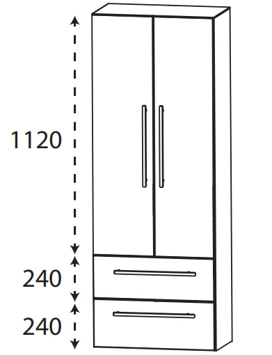 Puris Protection1 - Hochschrank HNA08604 / 60 cm