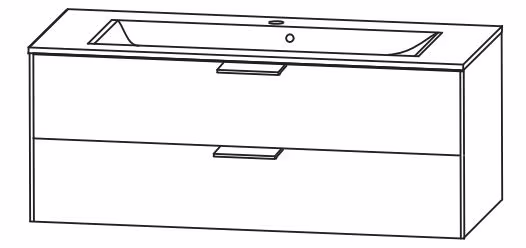 Puris D.Light Waschtischset 120 cm - Ansicht 3