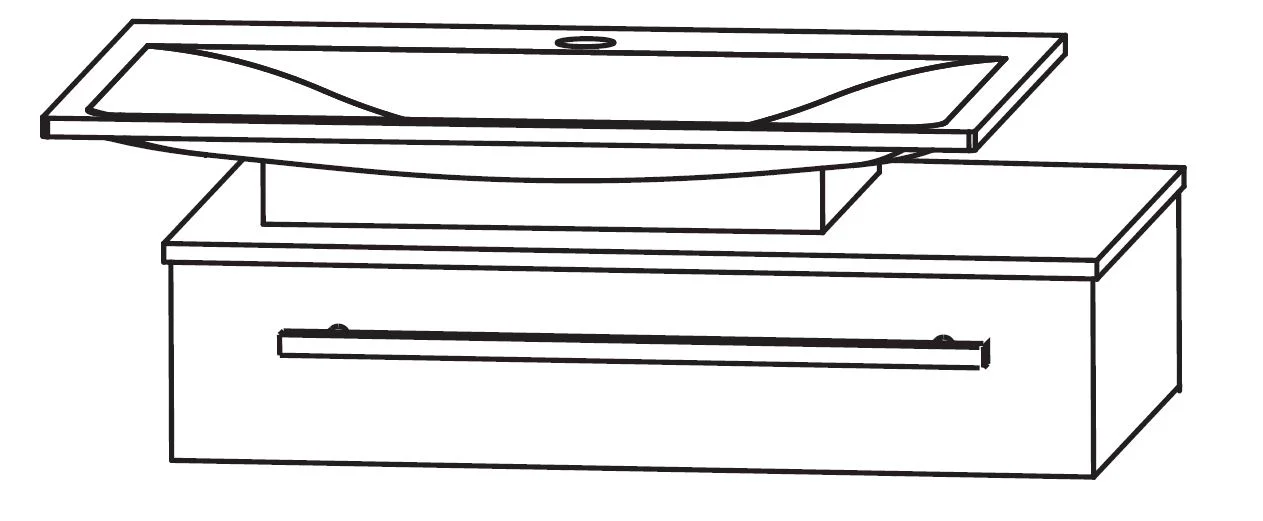 Puris for guests Waschtisch und Unterschrank 66,6 cm breit SETFG6002 - Ansicht 3