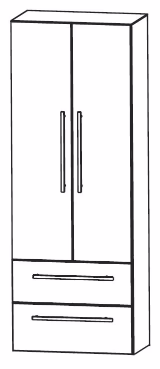 Puris Fresh Hochschrank 60 cm HNA08604