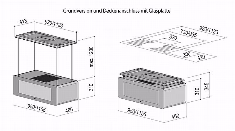 berbel Skyline Curve BIH 95 SKC Deckenlifthaube 1050005 (w), Grundversion, 5 Jahre Garantie - Ansicht 4