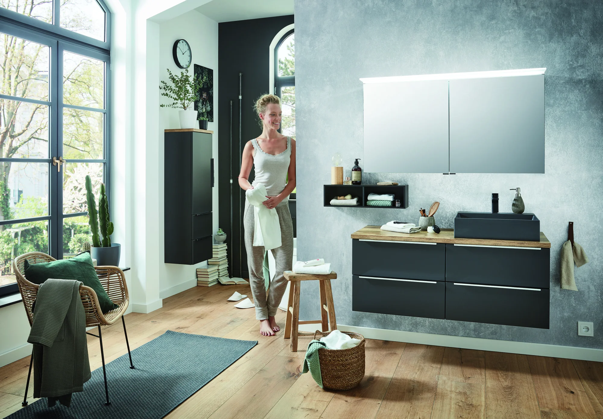 Puris Aspekt Badmöbel Kombination 120 cm breit - Set 2 - Ansicht 2