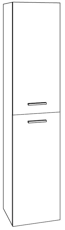 Marlin Bad 3120 Hochschrank 40 cm HFTT4 Teak Natur - Sonderpreis - sofort lieferbar