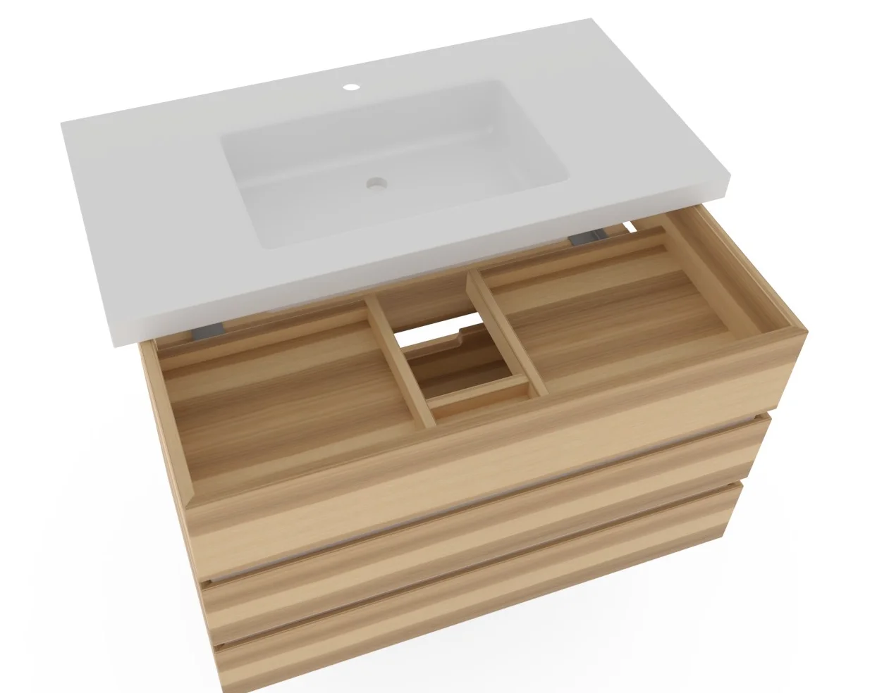 Thielemeyer Fresh Massivholz Badmöbelset 800589/801589 - 102 cm - Ansicht 8