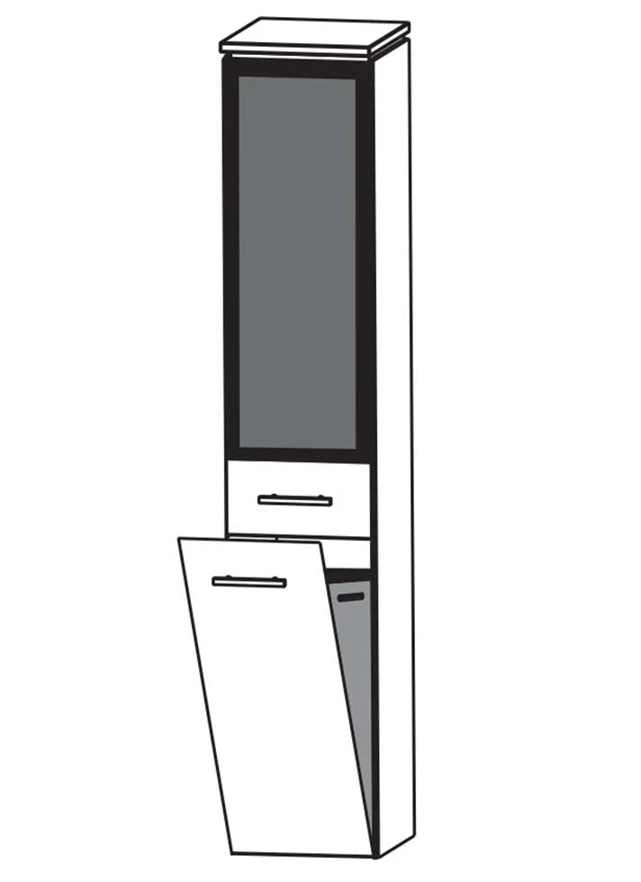 Puris Cool Line Hochschrank 30 cm HNA05325W - Ansicht 2