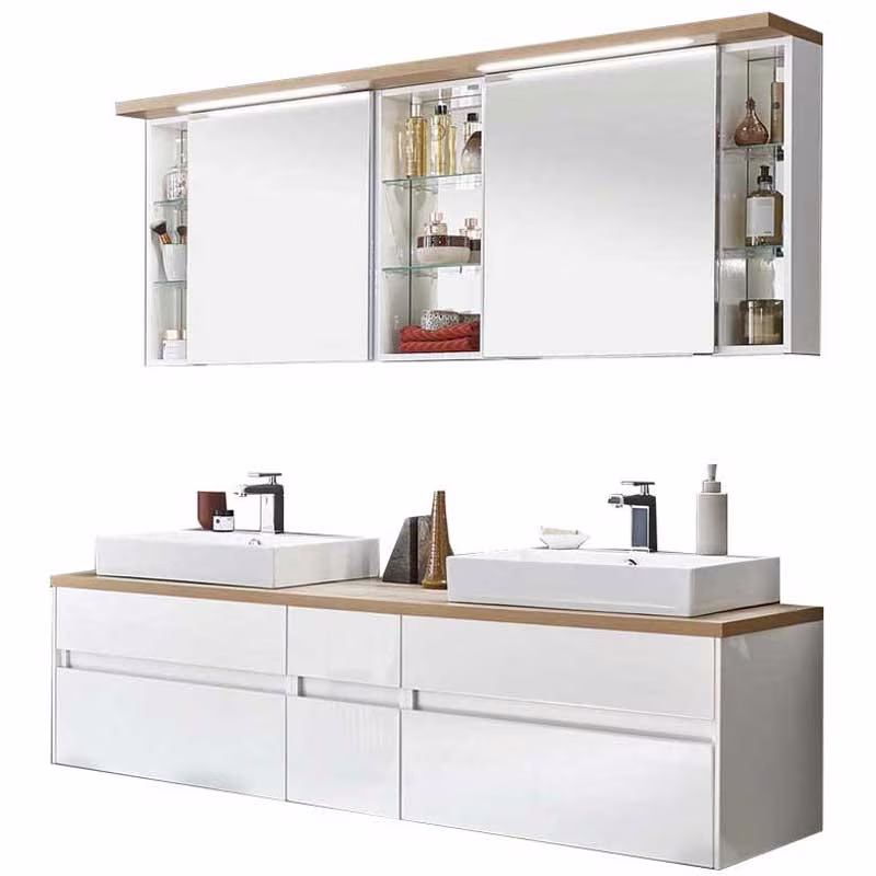 Puris Unique Badmöbelset 172 cm mit Spiegelschrank