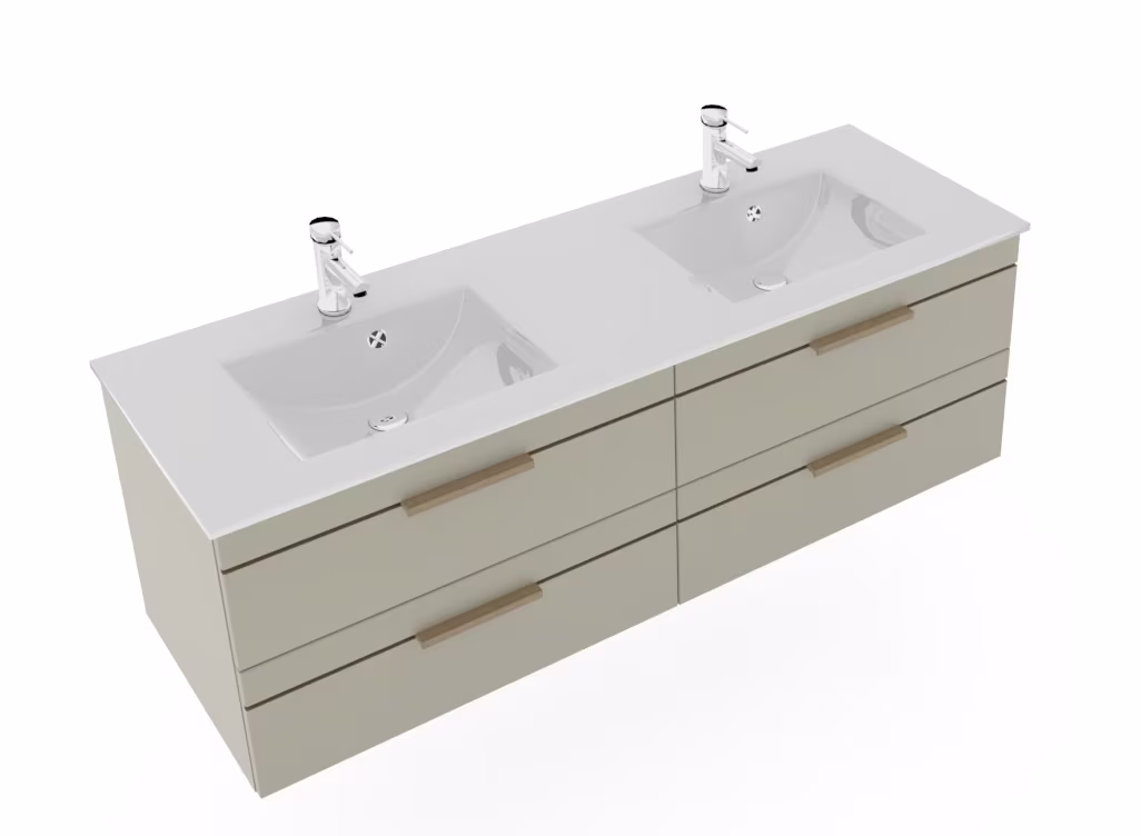 Pelipal Balto Badmöbel-Set - Doppelwaschplatz, 148 cm - Ansicht 11