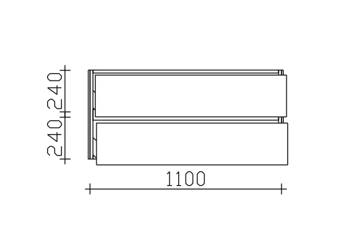 Pelipal 6010 Block 113 cm 2 Auszüge Links - Konfigurator - Ansicht 3