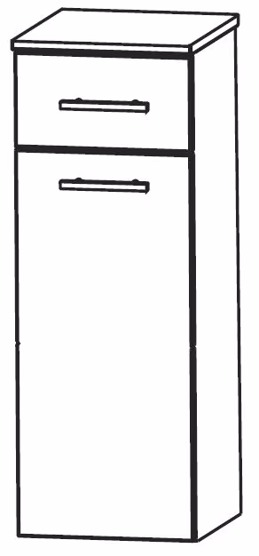 Puris WoW Highboard 30 cm HBA553AW