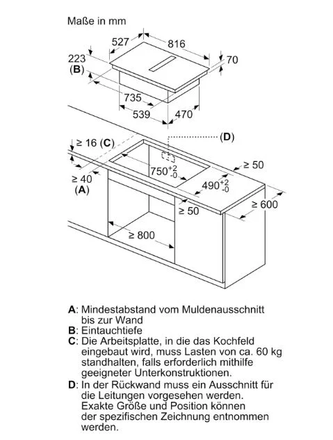 Bosch Kochfeld inklusive Abzug PVQ890F25E - Ansicht 4
