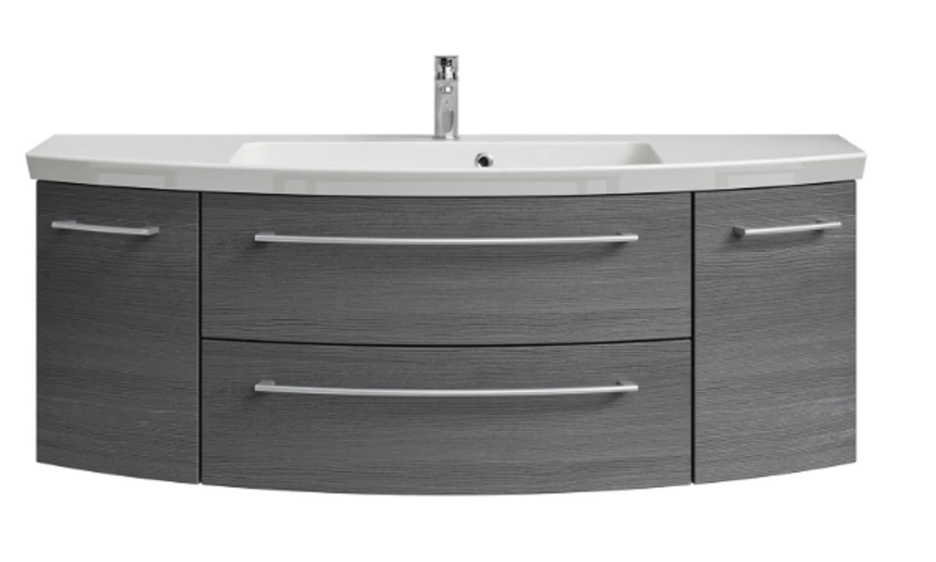 Waschtisch-Unterschrank, 2 Auszüge, 2 Drehtüren