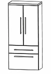 Puris Swing Mittelschrank 60 cm MNA886A7M - Ansicht 2