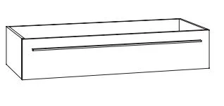 WKHS9 Waschtischunterschrank mit 1 Schubkasten - Maße: 97x23,8x49,3 cm