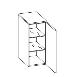 Pelipal Quickset 374 - Wandschrank / 30 cm breit - Ansicht 2
