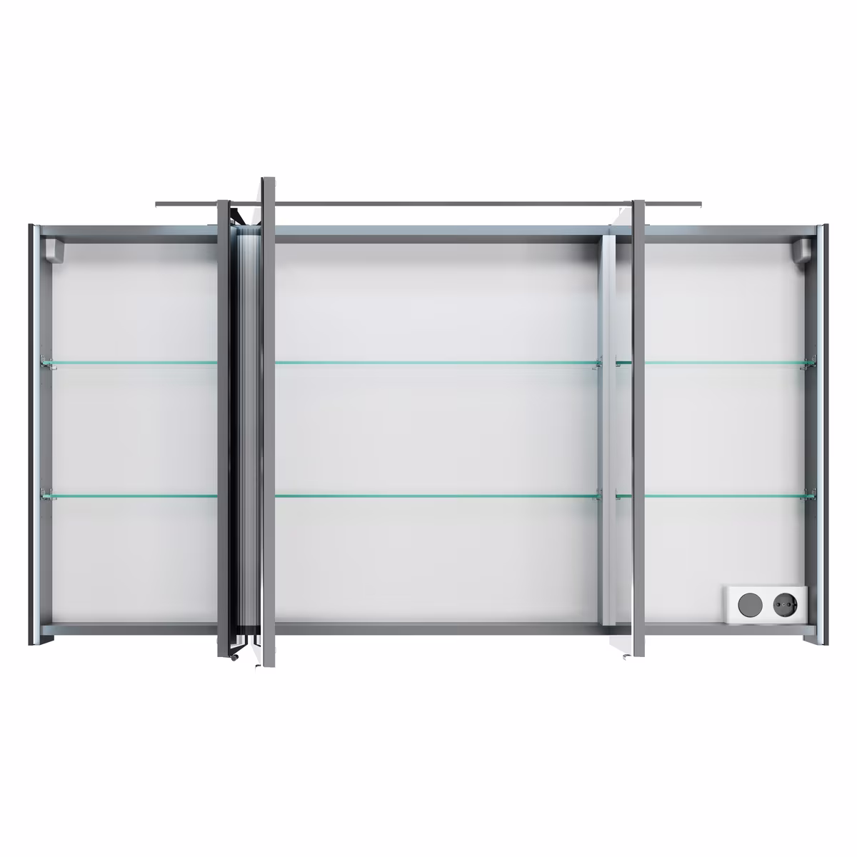 Pelipal 7045 Badmöbel Kombination 130 cm - mit Einzelwaschtisch mit Spiegelschrank - Ansicht 8