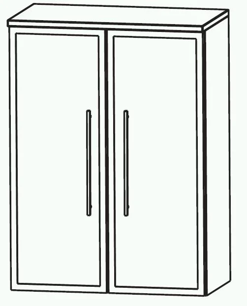 Puris Swing Glastür-Highboard 60 cm HBA516B7 - Ansicht 2