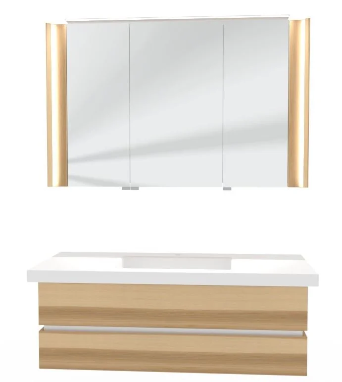Thielemeyer Fresh Massivholz Badmöbelset Vorschlag 800081/ 800082 - 122 cm - Ansicht 6