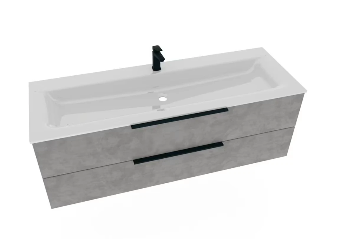 Puris Star Line Bad-Konfigurator 140 cm - Glaswaschtisch