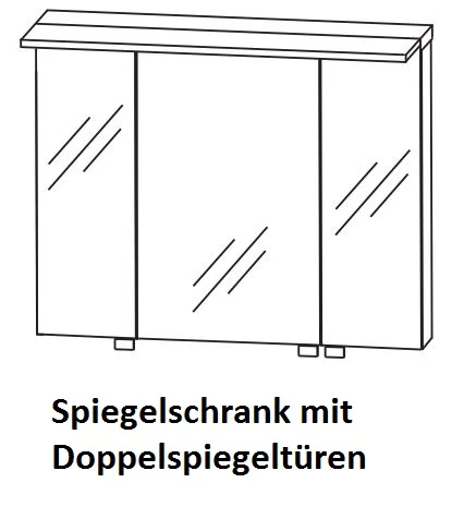 Puris Fine Line Spiegelschrank S2A439078 / S2A439S08 90 cm - Ansicht 3