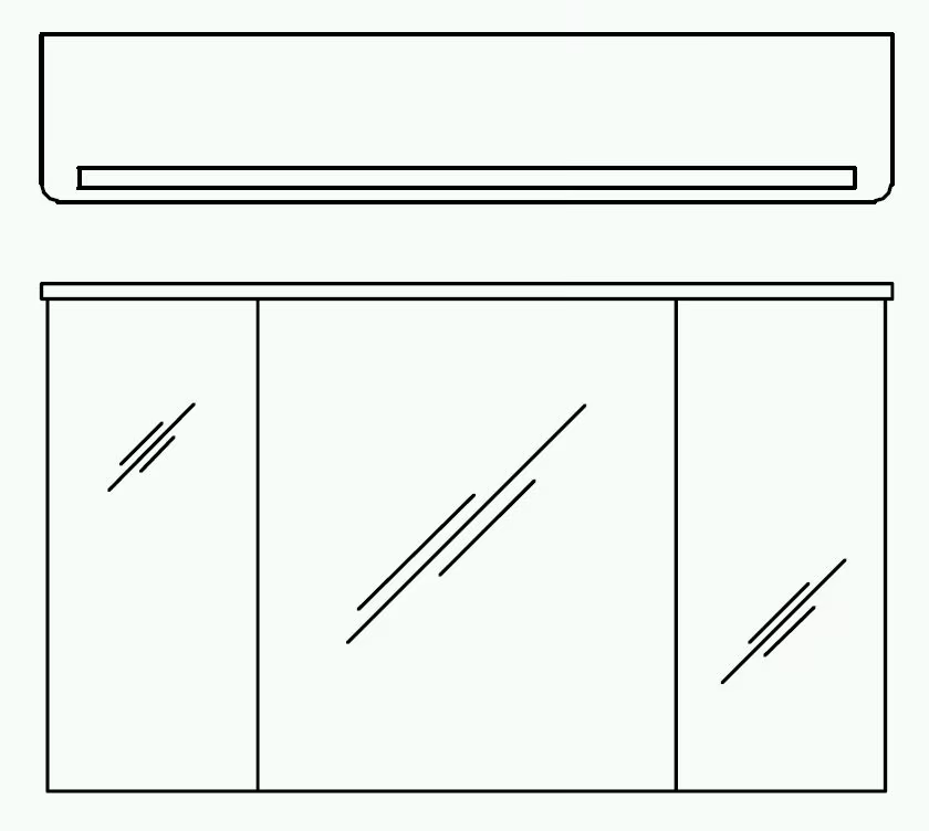 Pelipal 4005 Spiegelschrank 120 cm mit LED-Kranzbodenbeleuchtung - Ansicht 6