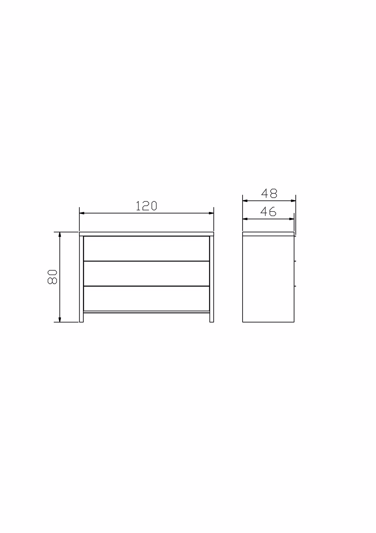 Hasena Oak-Bianco Asec Kommode - Ansicht 2