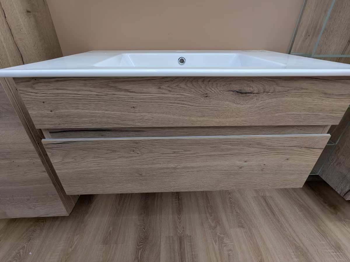MARLIN 3290fair Badmöbel-Komplettset 80 cm breit inkl. Spiegelschrank und Beimöbel - Sonderpreis - Ansicht 5