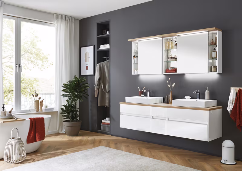 Puris Unique Badmöbel Set - Doppelwaschplatz / 172 cm - Ansicht 12
