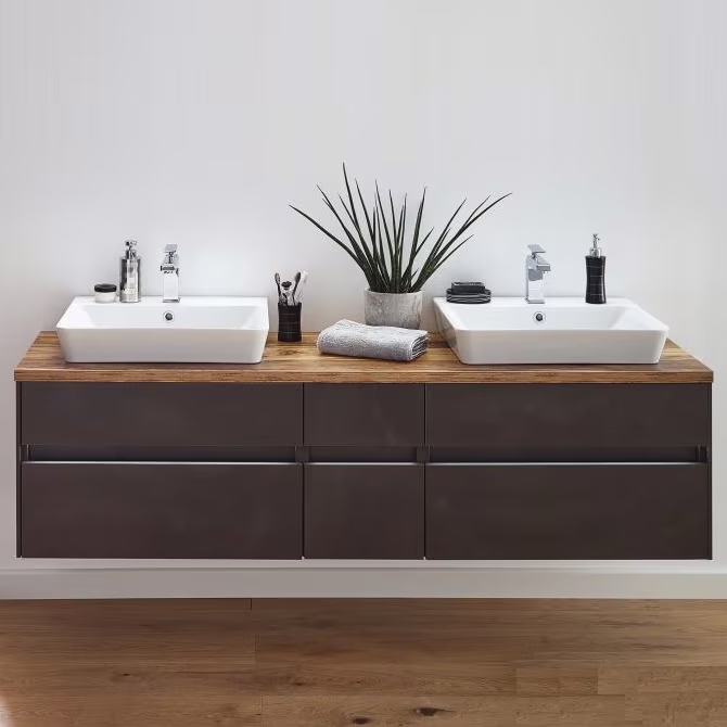 Puris Unique Badmöbel Set 172 cm breit mit Spiegelschrank - Ansicht 5