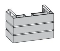 800113/801113 Unterschrank mit 3 Schubkästen Breite: 94,4 cm / Höhe: 62,2 cm / Tiefe: 47 cm