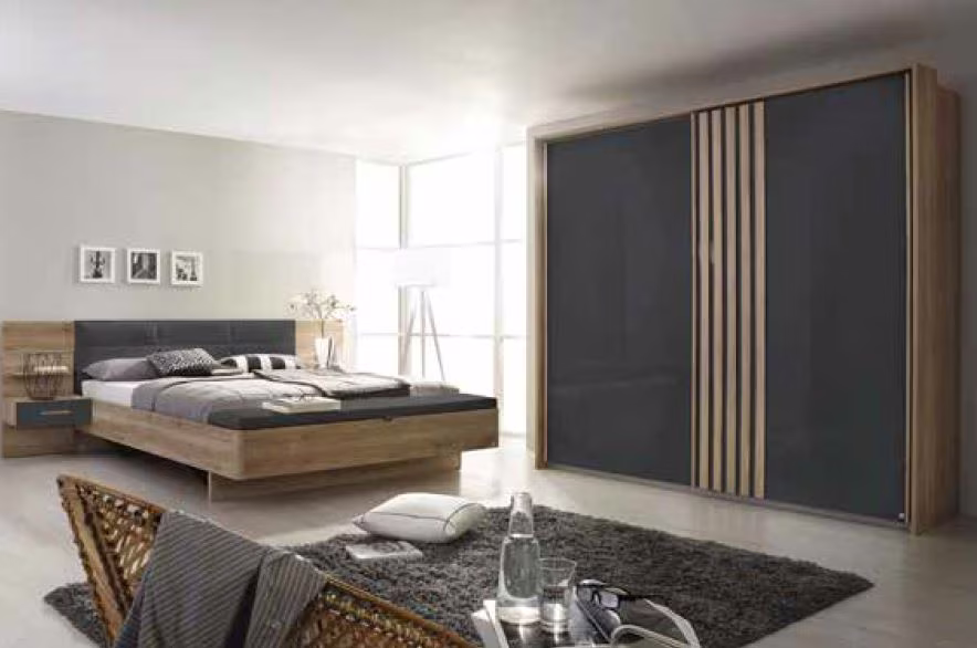 Rauch Orange Mosbach Schlafzimmer-Konfigurator mit Schwebetürenschrank / Alpinweiß - Ansicht 2