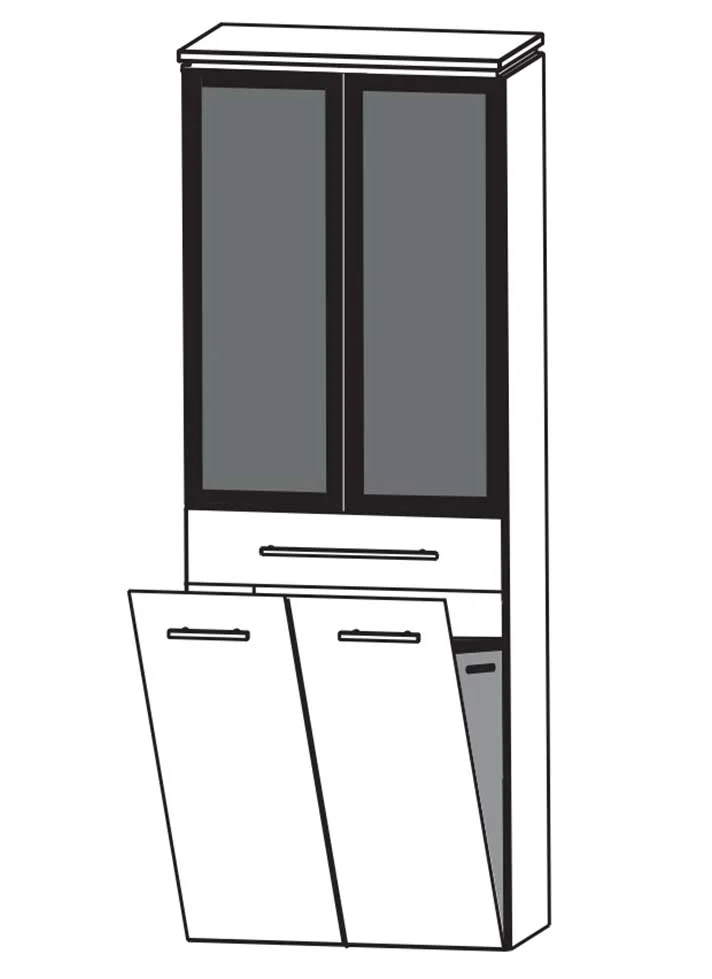 Puris Cool Line Hochschrank 60 cm HNA05625W - Ansicht 2