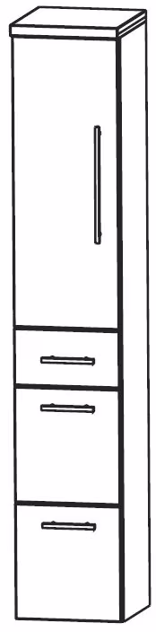 Puris WoW Hochschrank 30 cm HNA093A