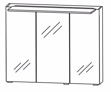 Puris Fresh Spiegelschrank 70 cm breit SET437005 - Ansicht 3