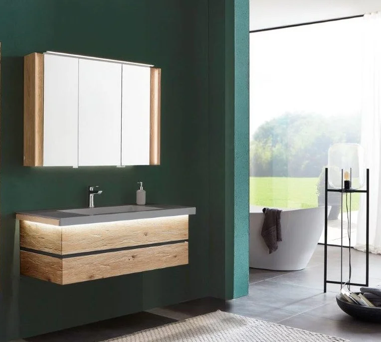 Thielemeyer Fresh Massivholz Badmöbelset 800080/801080 - Vorschlag 6 - 122 cm - Ansicht 2