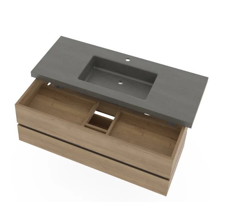 Thielemeyer Fresh Massivholz Badmöbelset 800489/801489 - Vorschlag 21 - 122 cm - Ansicht 9
