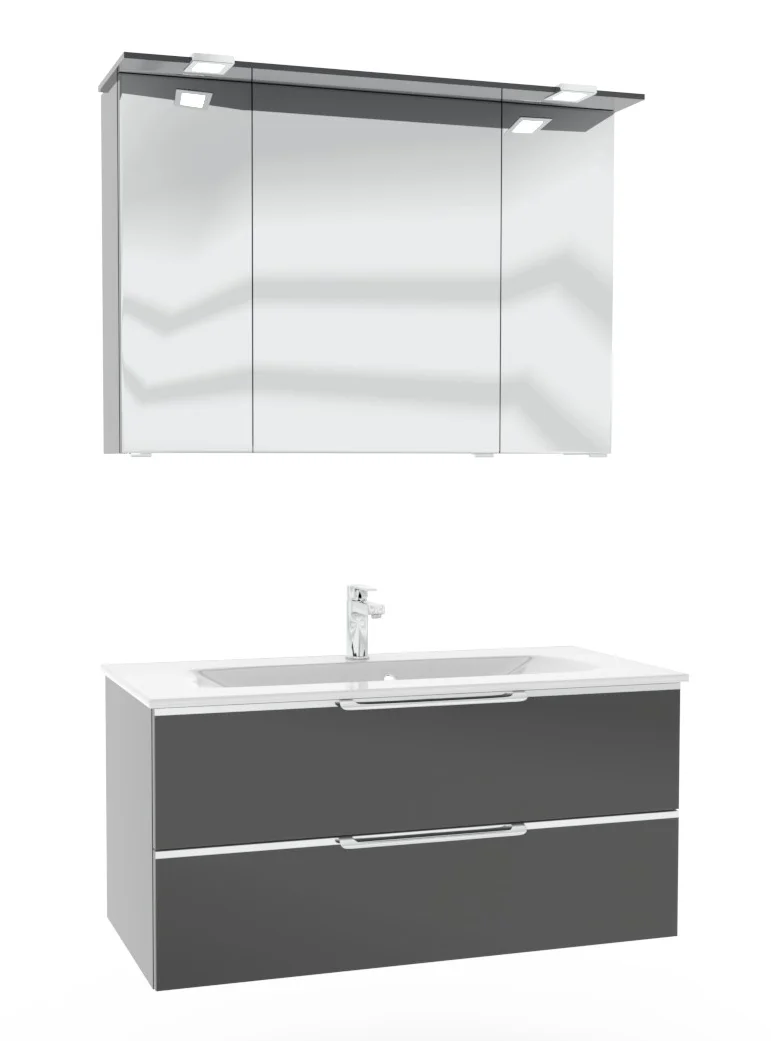 Pelipal TrenTino Badmöbel Set 107 cm breit - Spiegelschrank wählbar