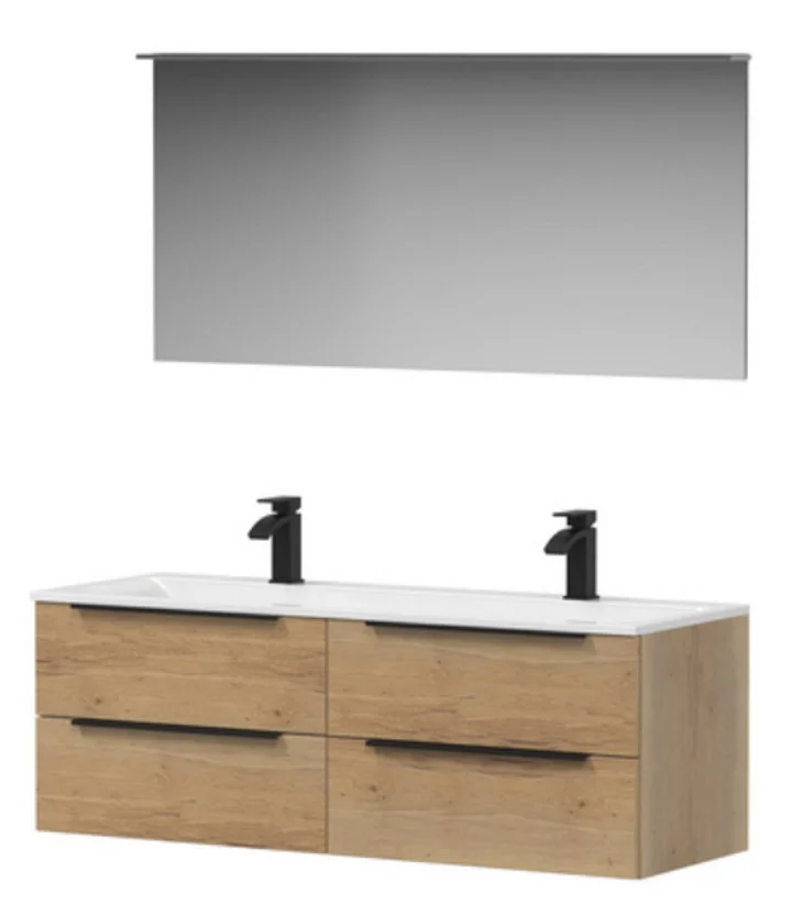 Puris Star Line Badmöbel Set mit Doppelwaschtisch - 120 cm - Ansicht 5